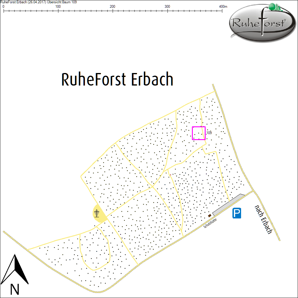 &Uuml;bersichtskarte zu Baum 109