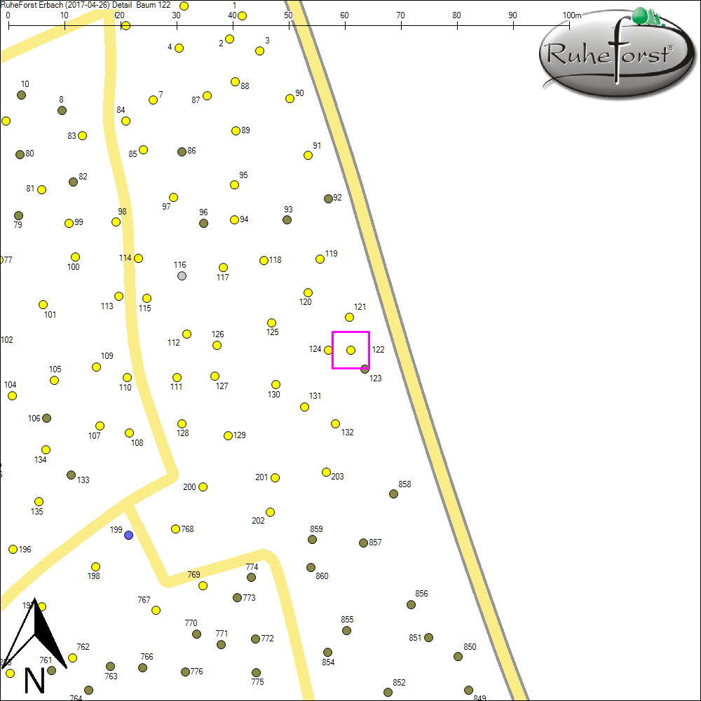Detailkarte zu Baum 122