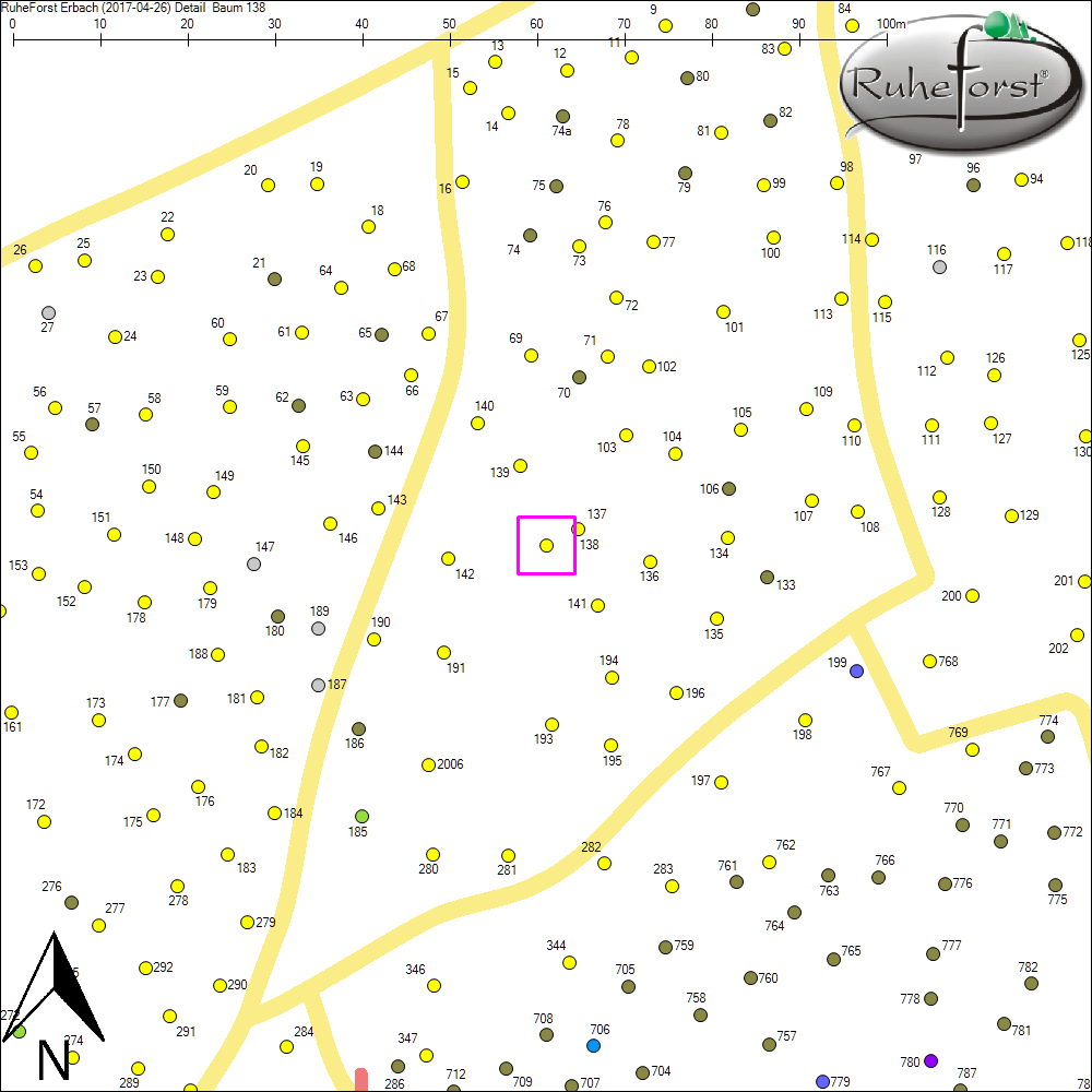 Detailkarte zu Baum 138