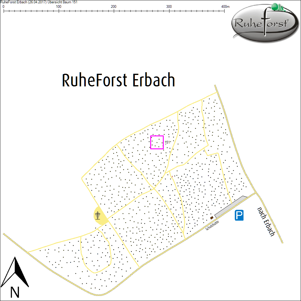 &Uuml;bersichtskarte zu Baum 151