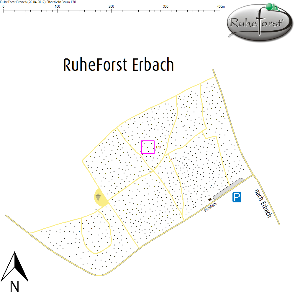 &Uuml;bersichtskarte zu Baum 170