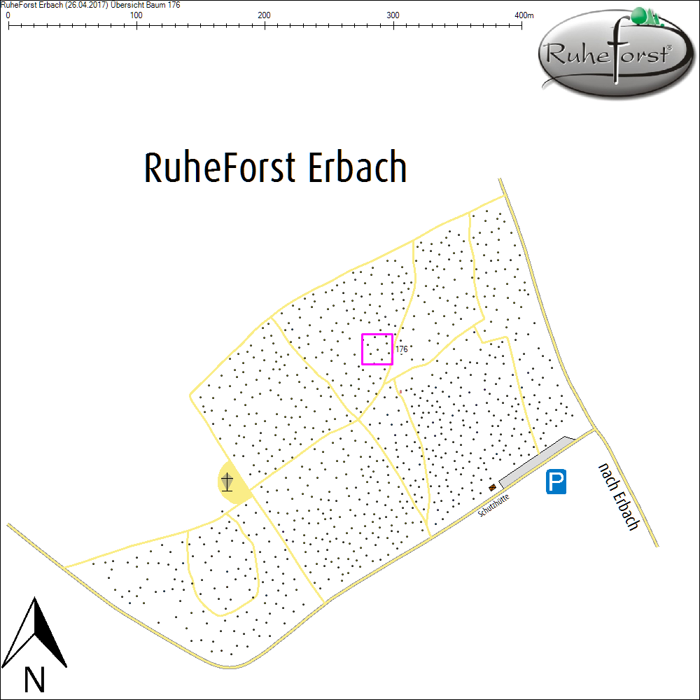 &Uuml;bersichtskarte zu Baum 176