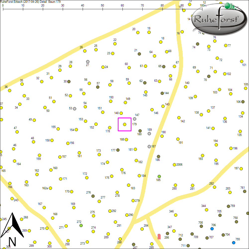 Detailkarte zu Baum 179