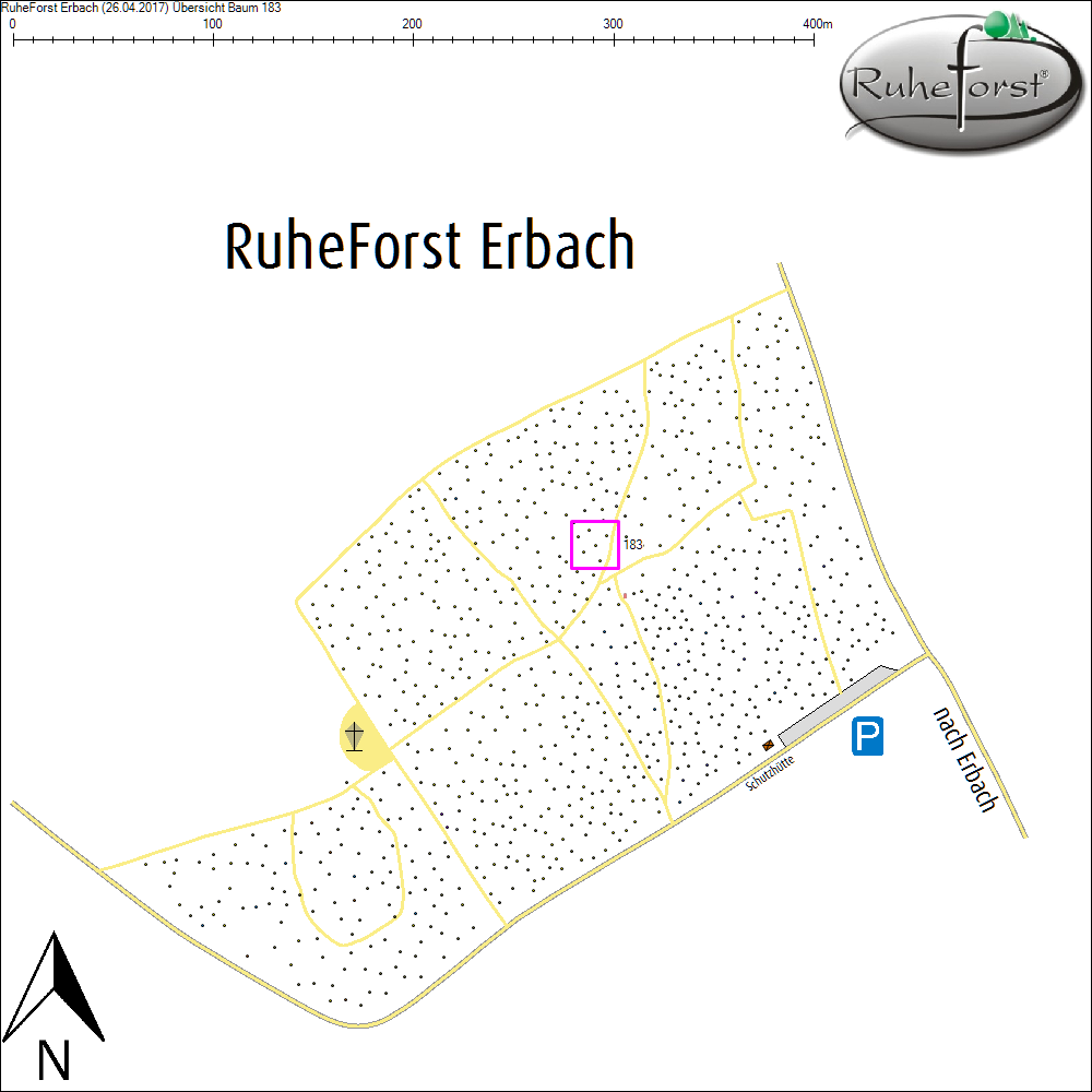 &Uuml;bersichtskarte zu Baum 183