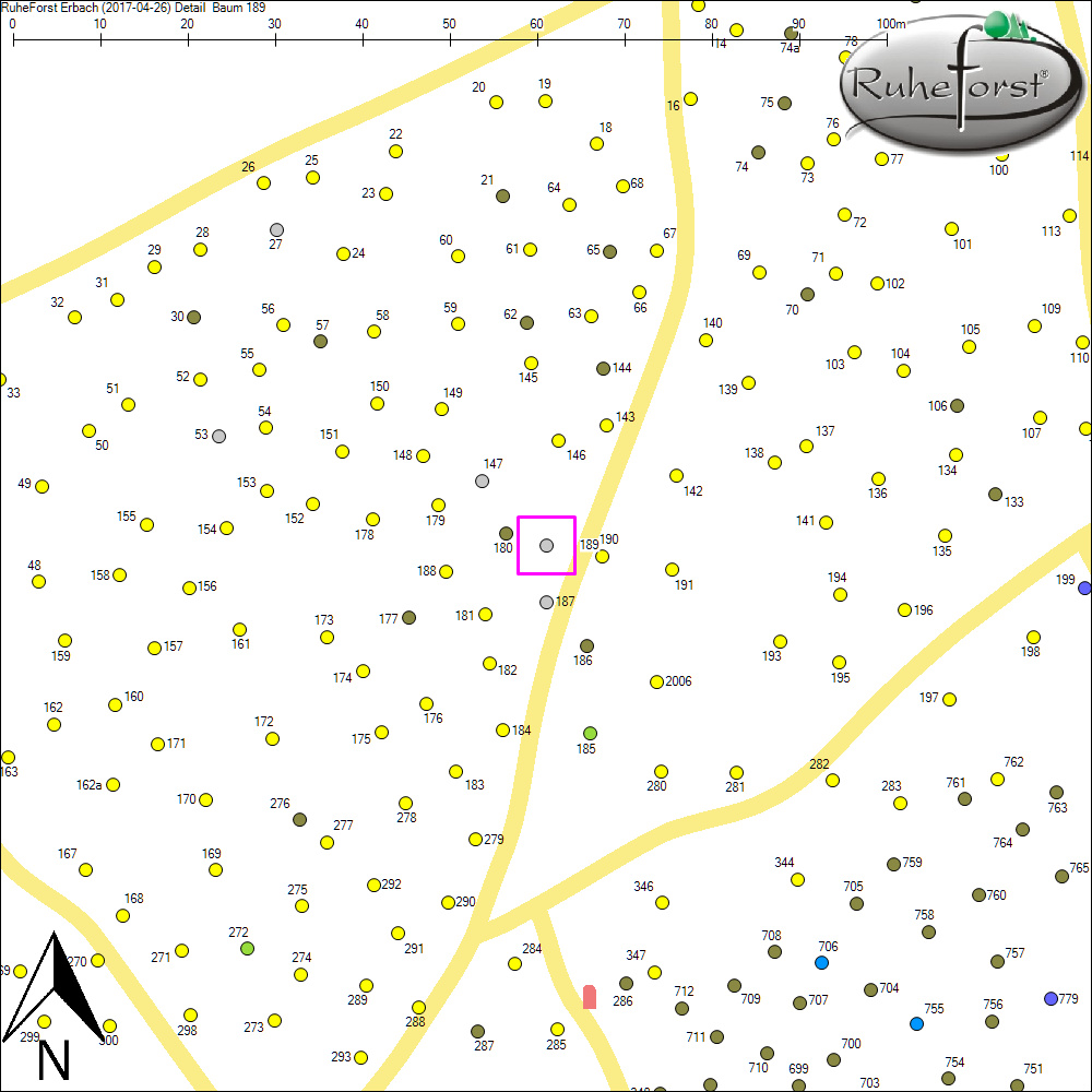 Detailkarte zu Baum 189