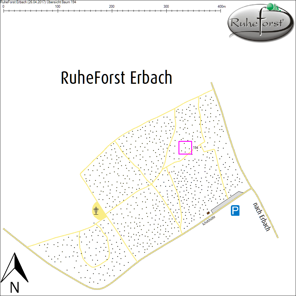 &Uuml;bersichtskarte zu Baum 194