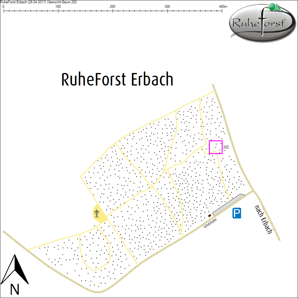 &Uuml;bersichtskarte zu Baum 202