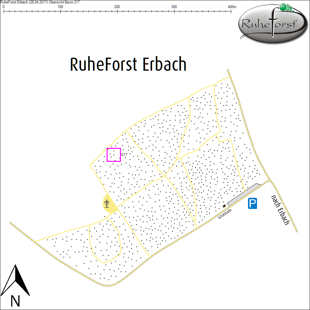 &Uuml;bersichtskarte zu Baum 217