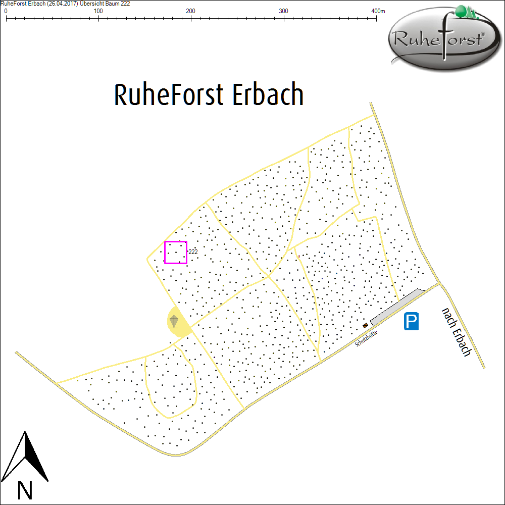 &Uuml;bersichtskarte zu Baum 222