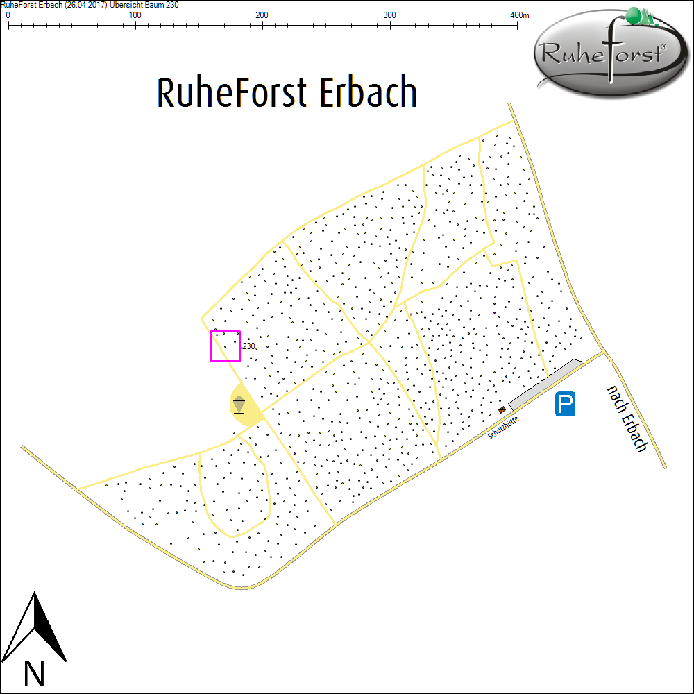 &Uuml;bersichtskarte zu Baum 230