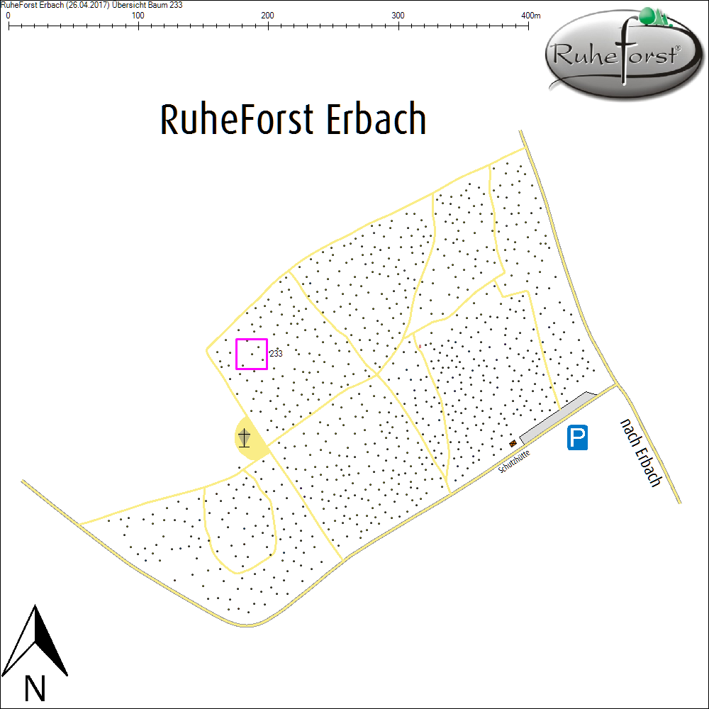 &Uuml;bersichtskarte zu Baum 233