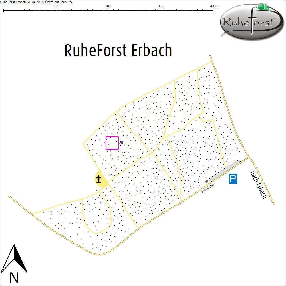 &Uuml;bersichtskarte zu Baum 251