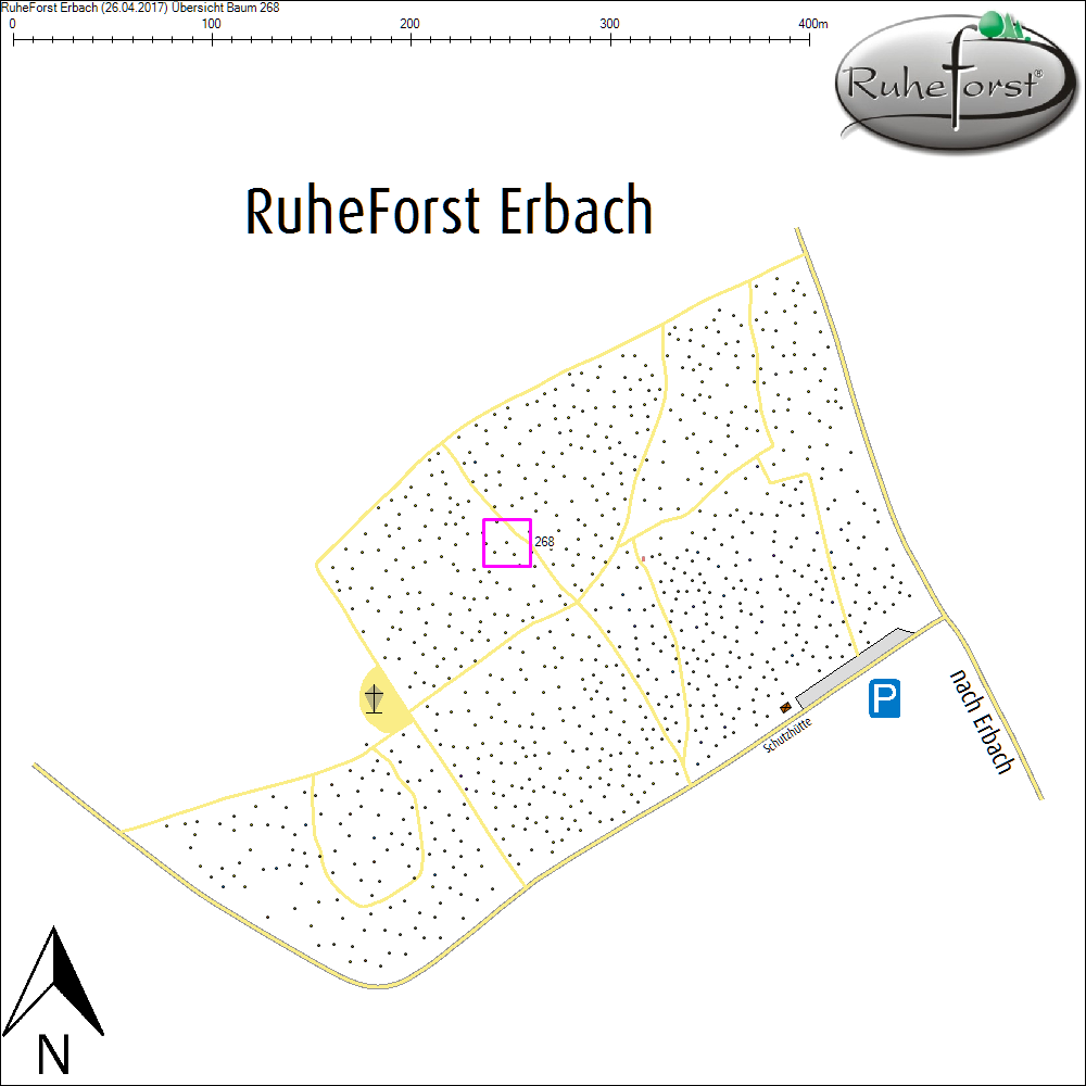 &Uuml;bersichtskarte zu Baum 268
