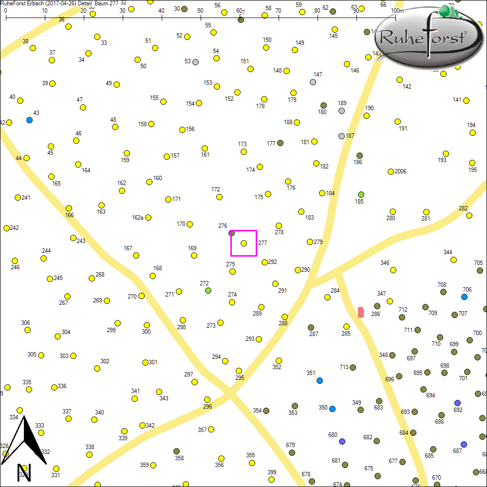 Detailkarte zu Baum 277