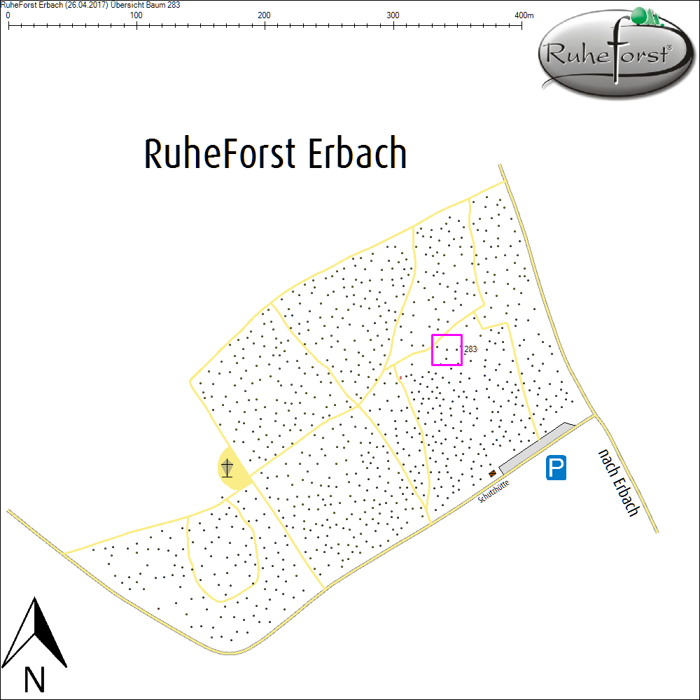 &Uuml;bersichtskarte zu Baum 283