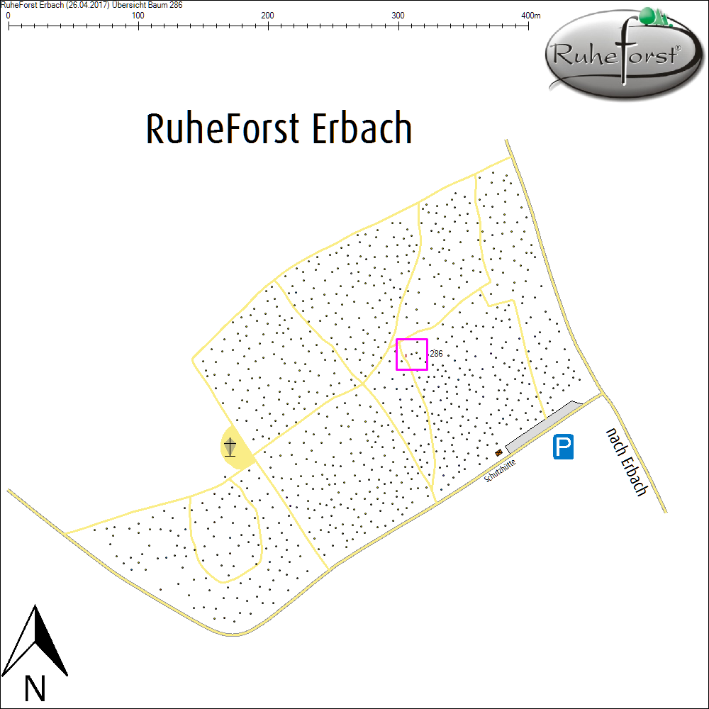 &Uuml;bersichtskarte zu Baum 286