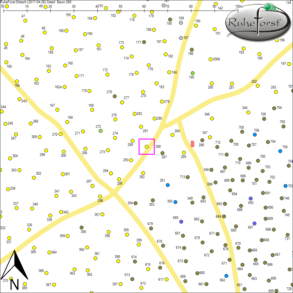 Detailkarte zu Baum 288