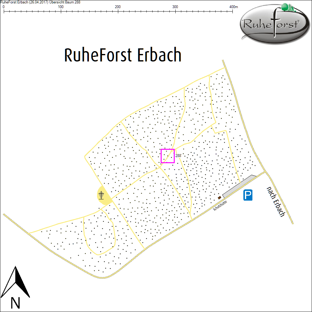 &Uuml;bersichtskarte zu Baum 288