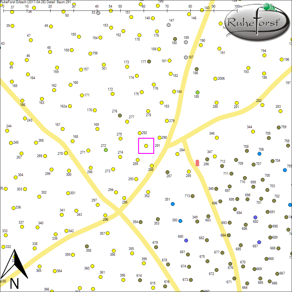 Detailkarte zu Baum 291