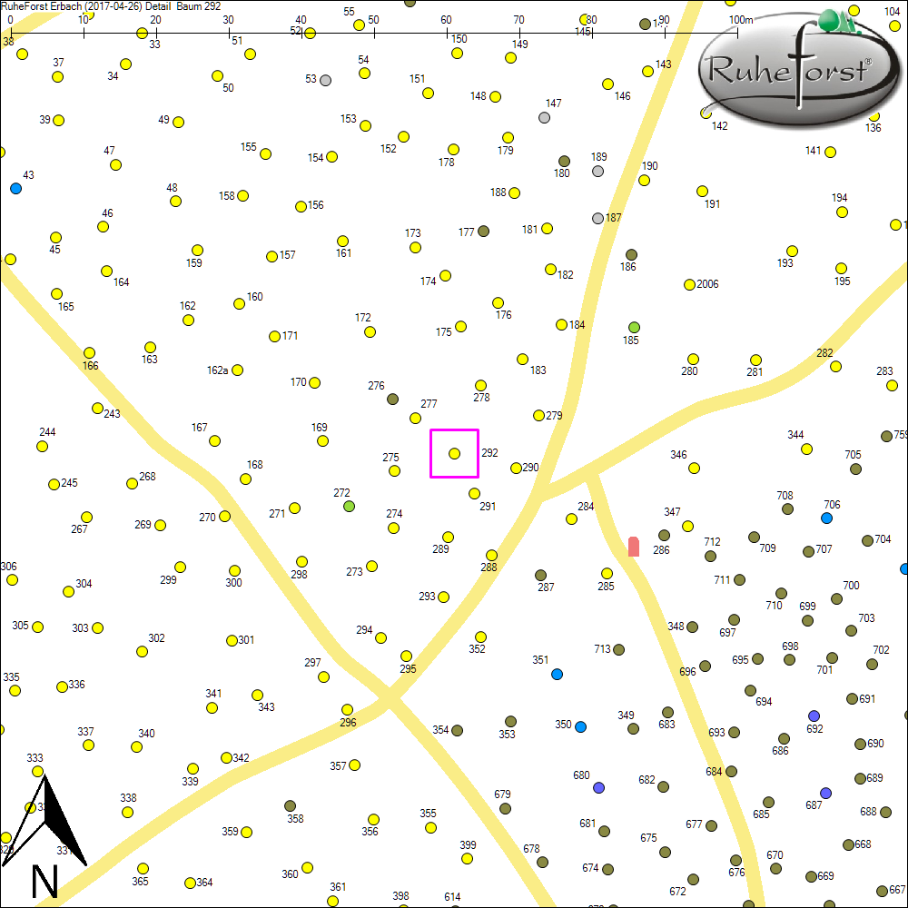 Detailkarte zu Baum 292
