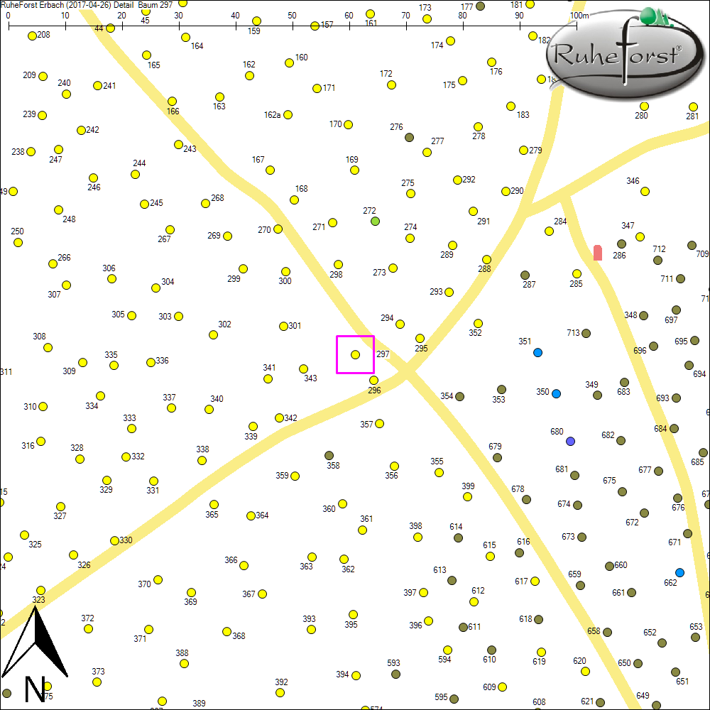 Detailkarte zu Baum 297