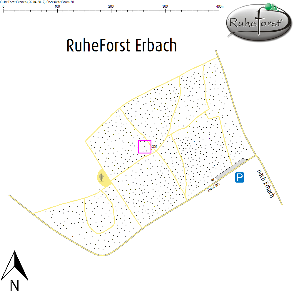 &Uuml;bersichtskarte zu Baum 301