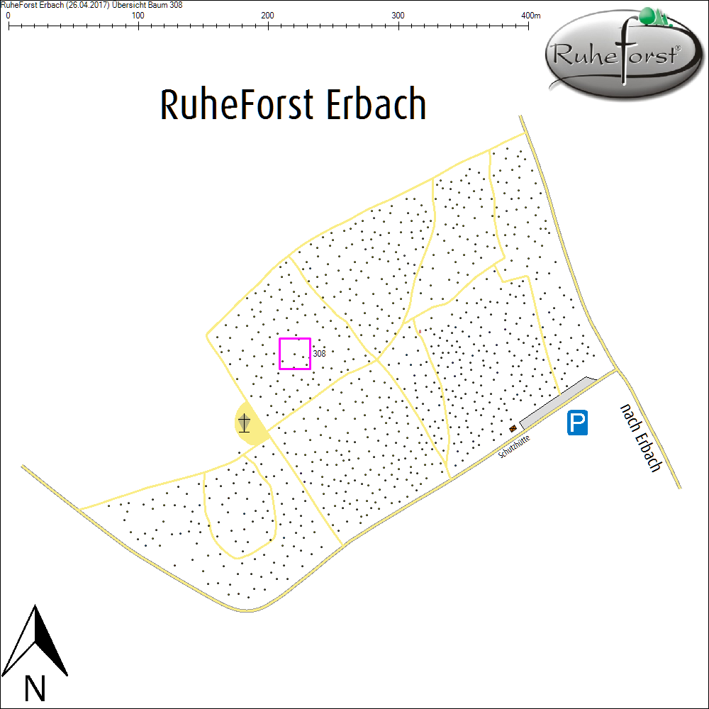 &Uuml;bersichtskarte zu Baum 308