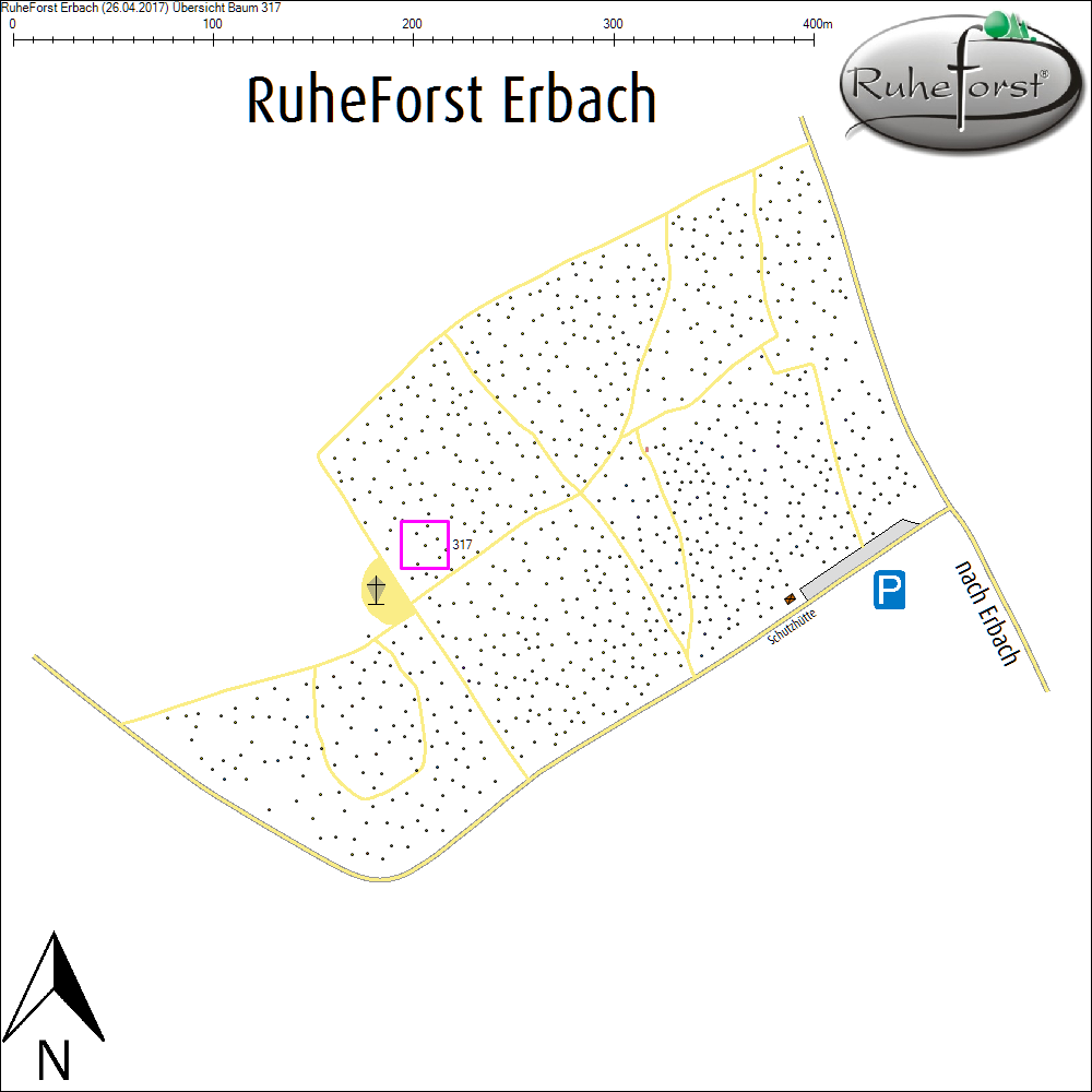 &Uuml;bersichtskarte zu Baum 317