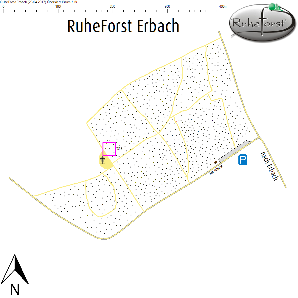 &Uuml;bersichtskarte zu Baum 318