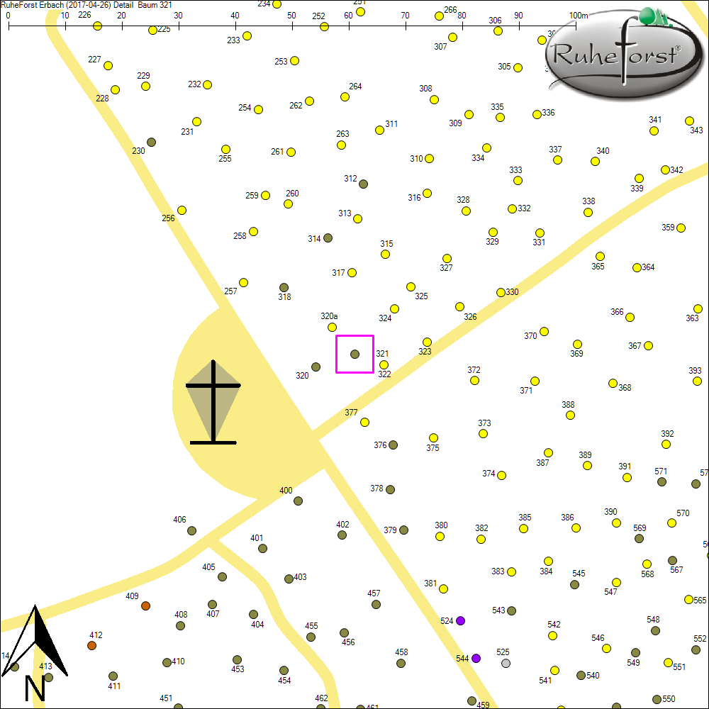 Detailkarte zu Baum 321