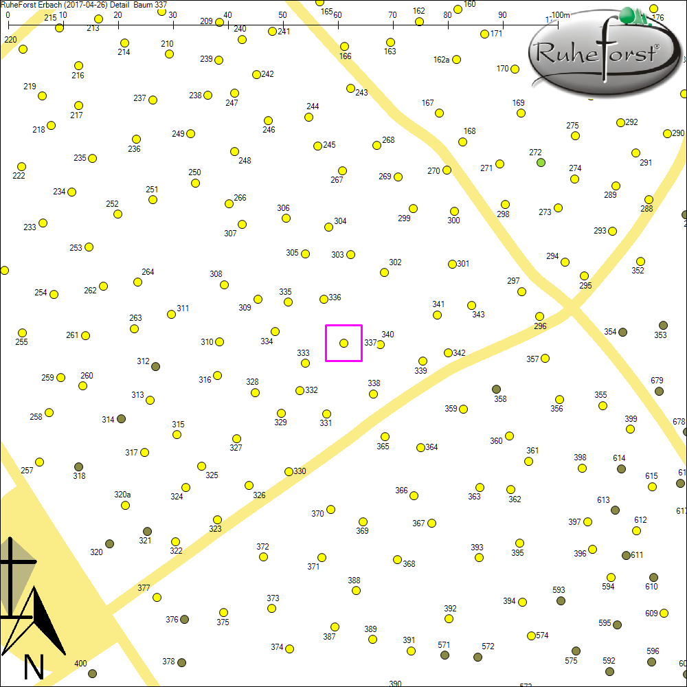 Detailkarte zu Baum 337