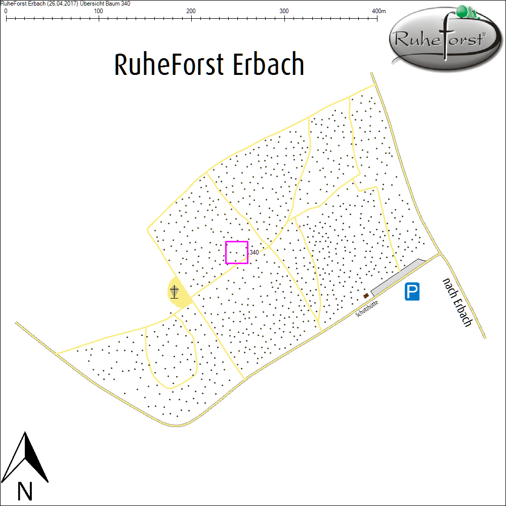 &Uuml;bersichtskarte zu Baum 340