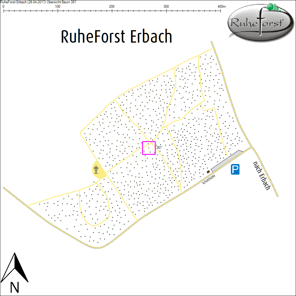 &Uuml;bersichtskarte zu Baum 357