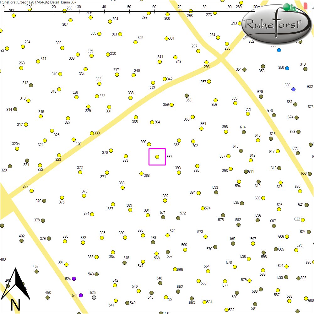 Detailkarte zu Baum 367