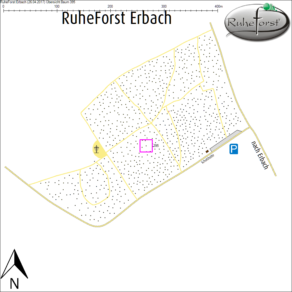 &Uuml;bersichtskarte zu Baum 395