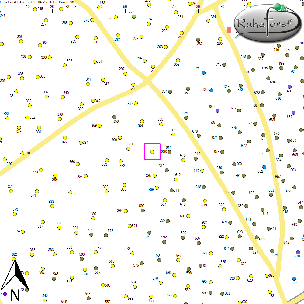 Detailkarte zu Baum 398