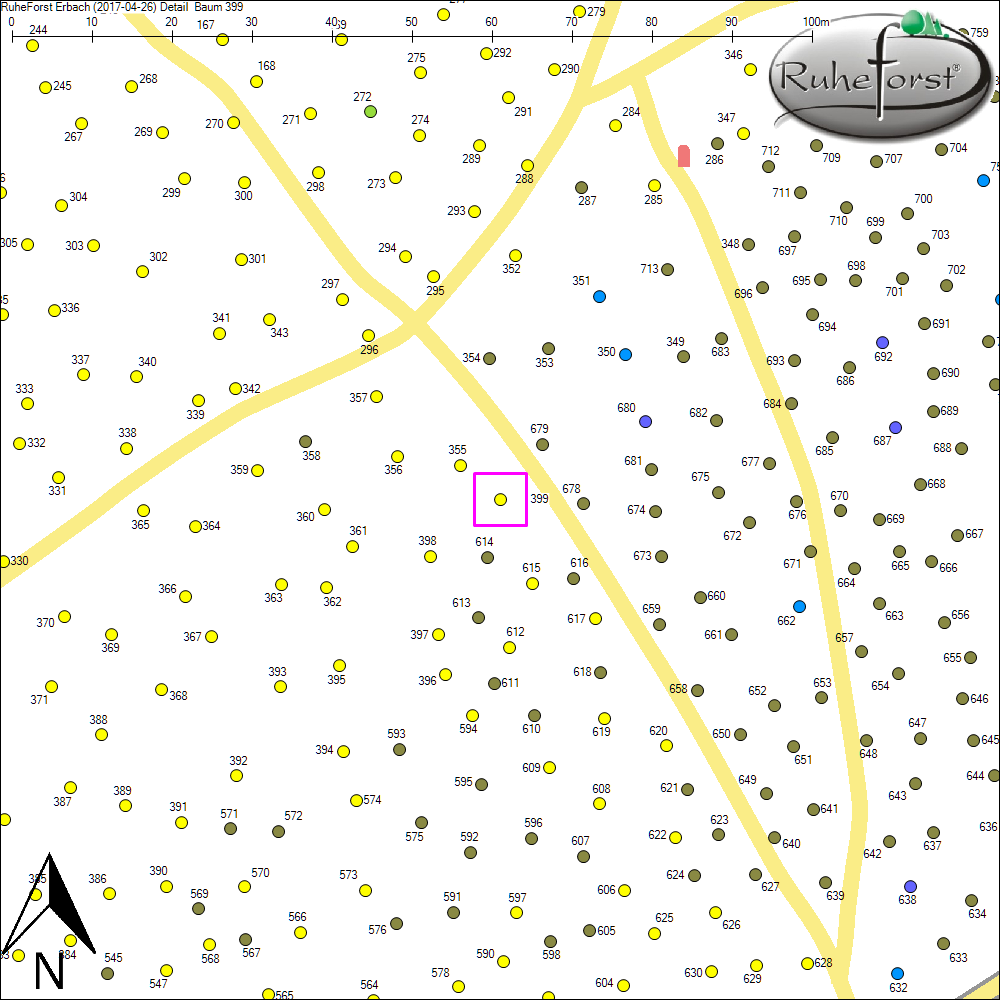Detailkarte zu Baum 399