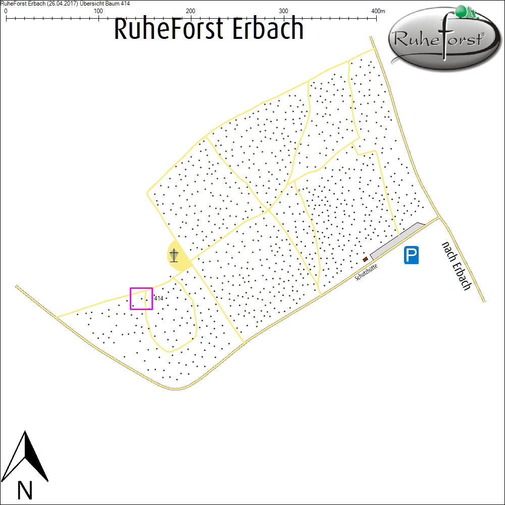 &Uuml;bersichtskarte zu Baum 414