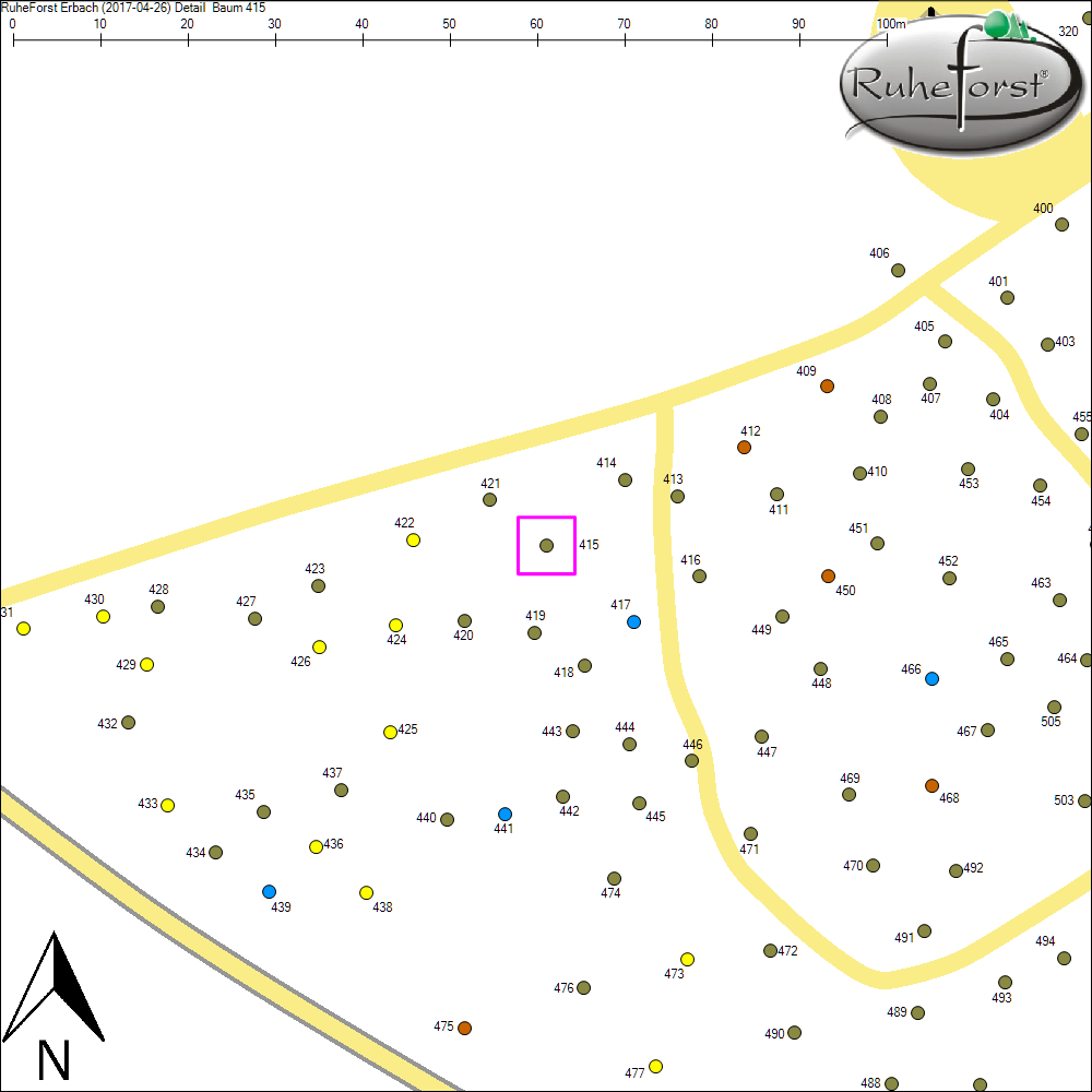 Detailkarte zu Baum 415