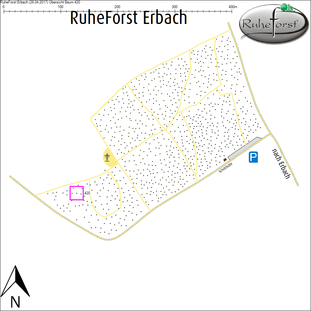 &Uuml;bersichtskarte zu Baum 420