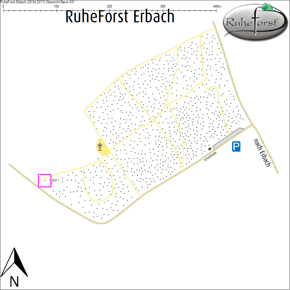 &Uuml;bersichtskarte zu Baum 431