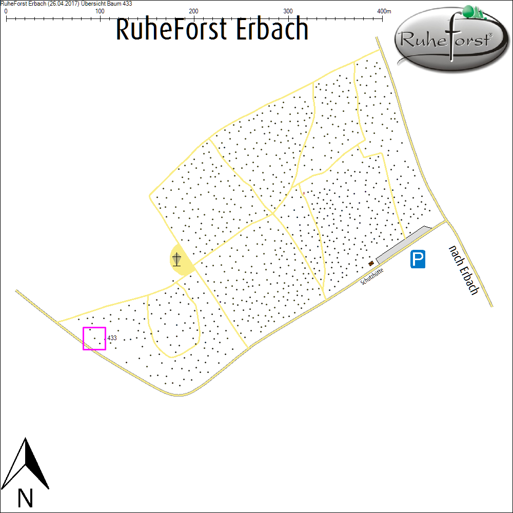 &Uuml;bersichtskarte zu Baum 433