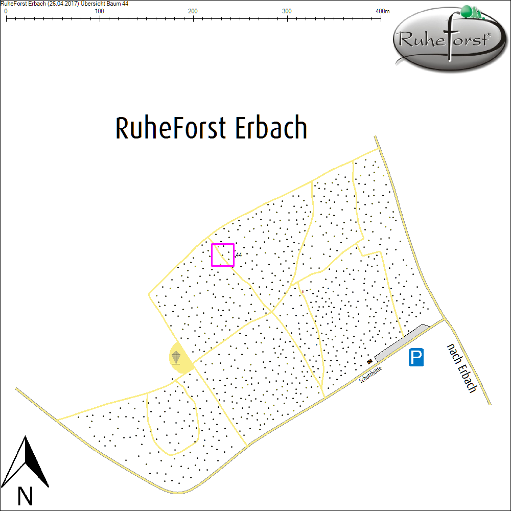 &Uuml;bersichtskarte zu Baum 44