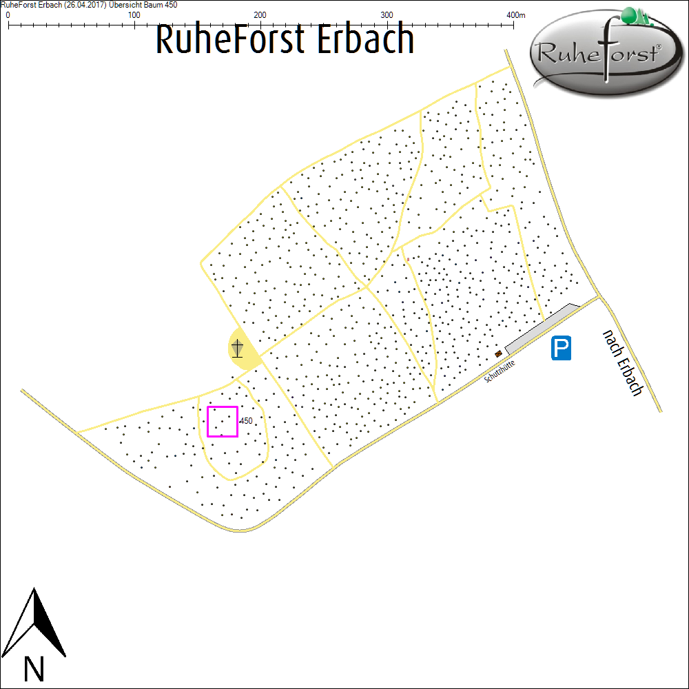 &Uuml;bersichtskarte zu Baum 450