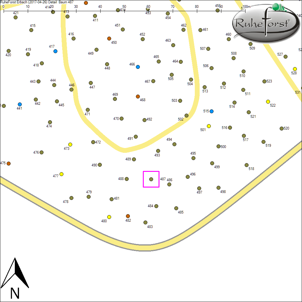 Detailkarte zu Baum 487