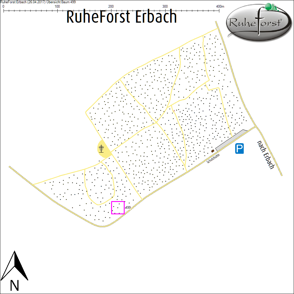 &Uuml;bersichtskarte zu Baum 499