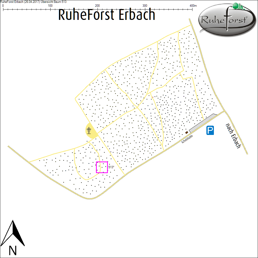 &Uuml;bersichtskarte zu Baum 513