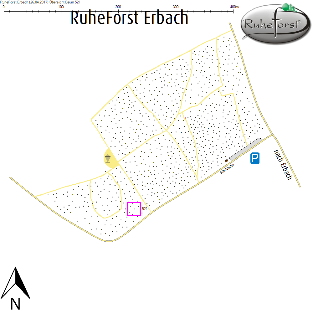 &Uuml;bersichtskarte zu Baum 521