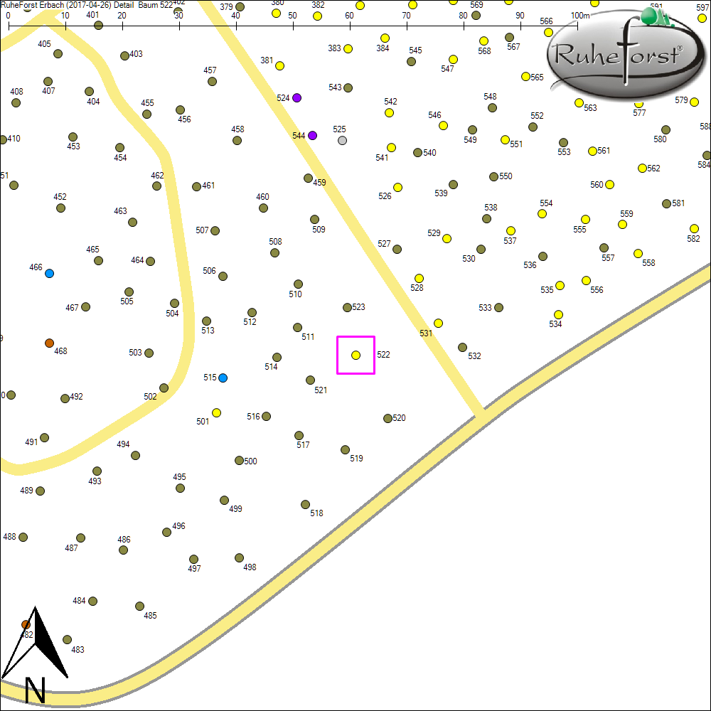 Detailkarte zu Baum 522