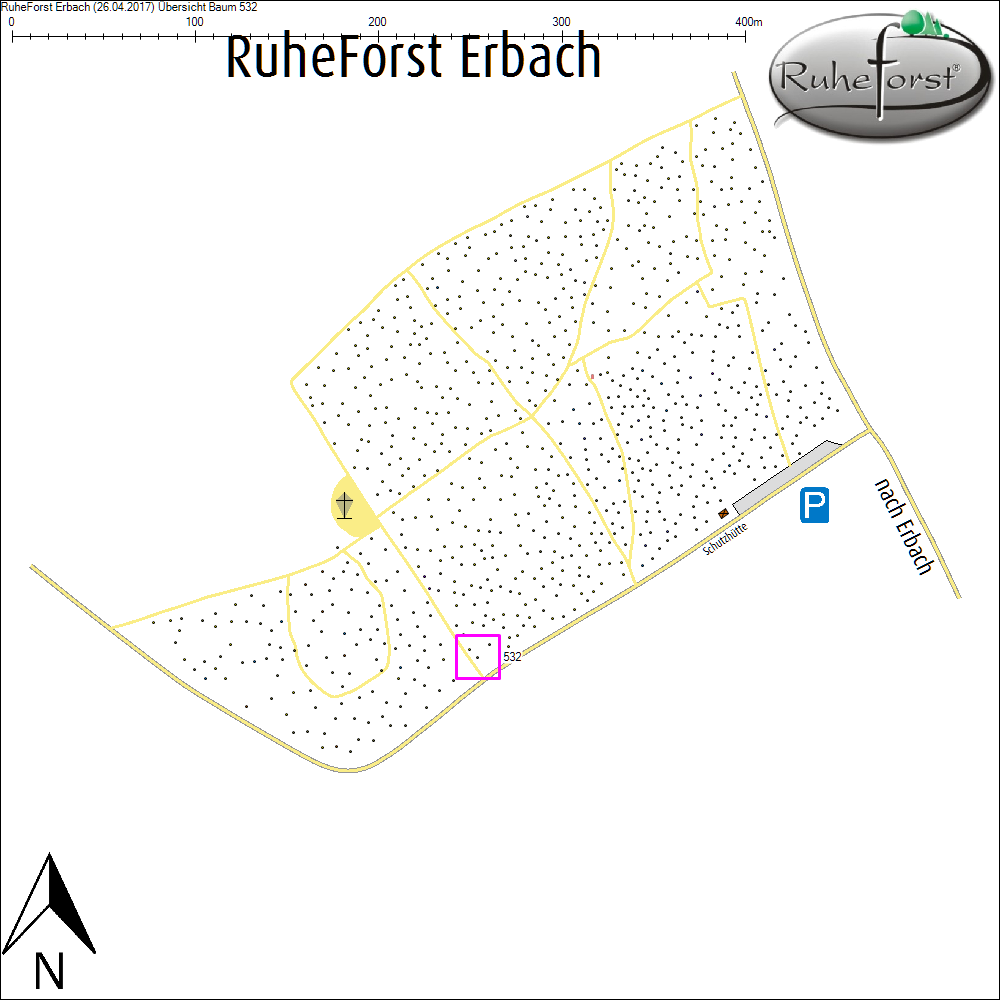 &Uuml;bersichtskarte zu Baum 532